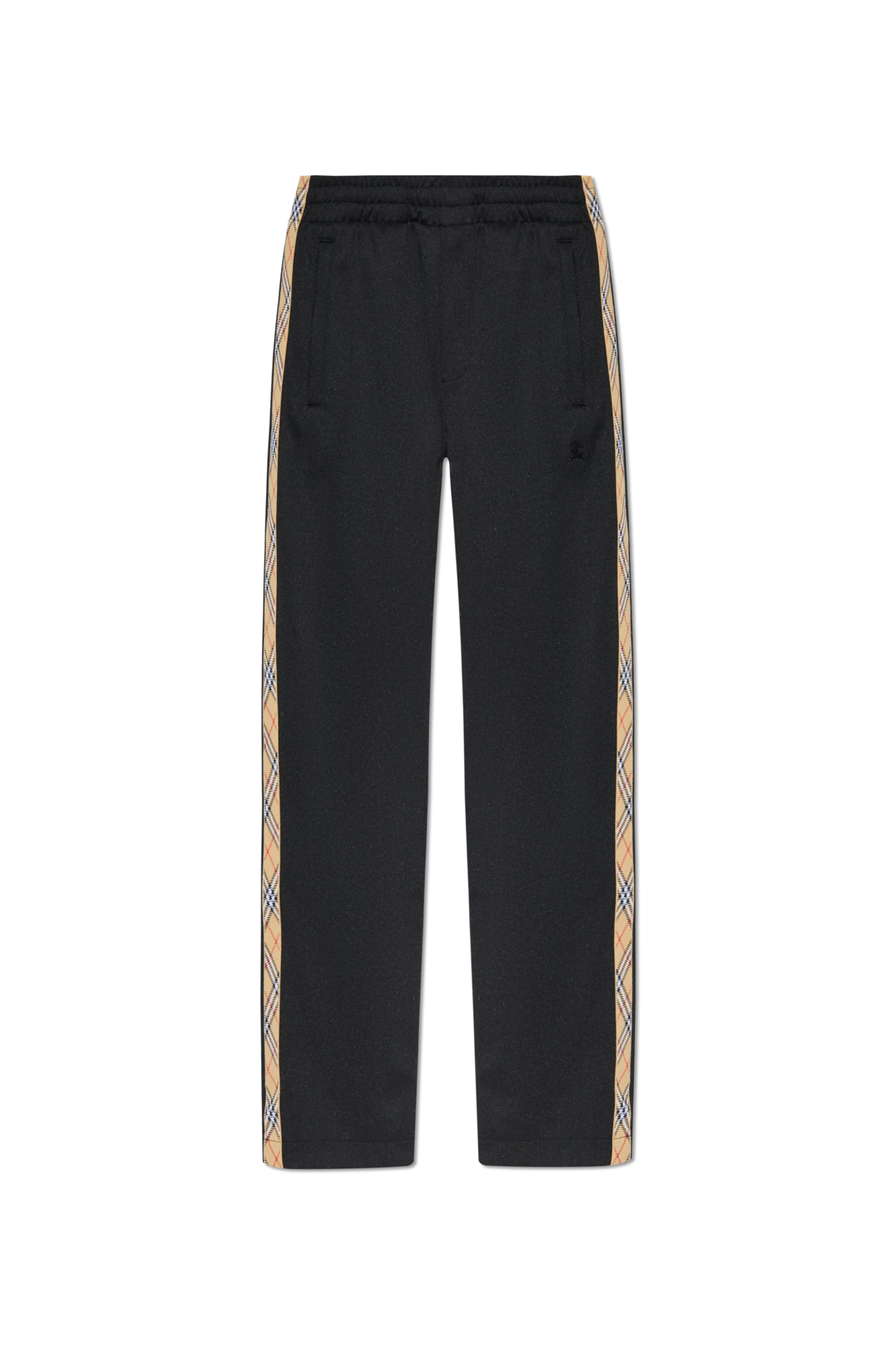 パンツ Burberry 8046451 A1189 Trousers Black Black Trousers with side stripes Burberry - Vitkac AS